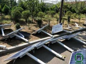 北京農村太陽能路燈6米安裝現場